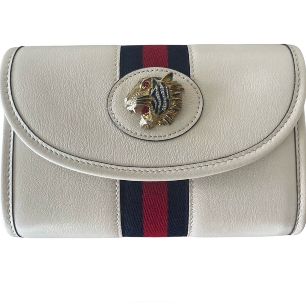 Gucci Tigerhead Rajah Crossbody Bag – Off White | Mini | Gently Used P0092